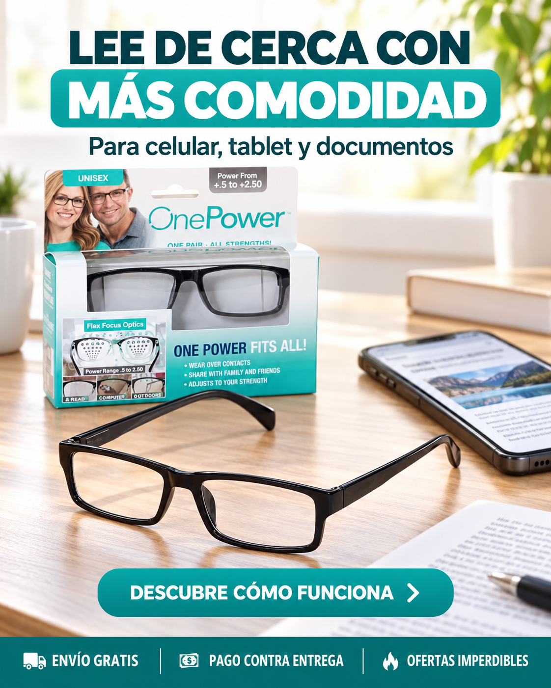 Pack de 2 Lentes de Lectura Multifocales