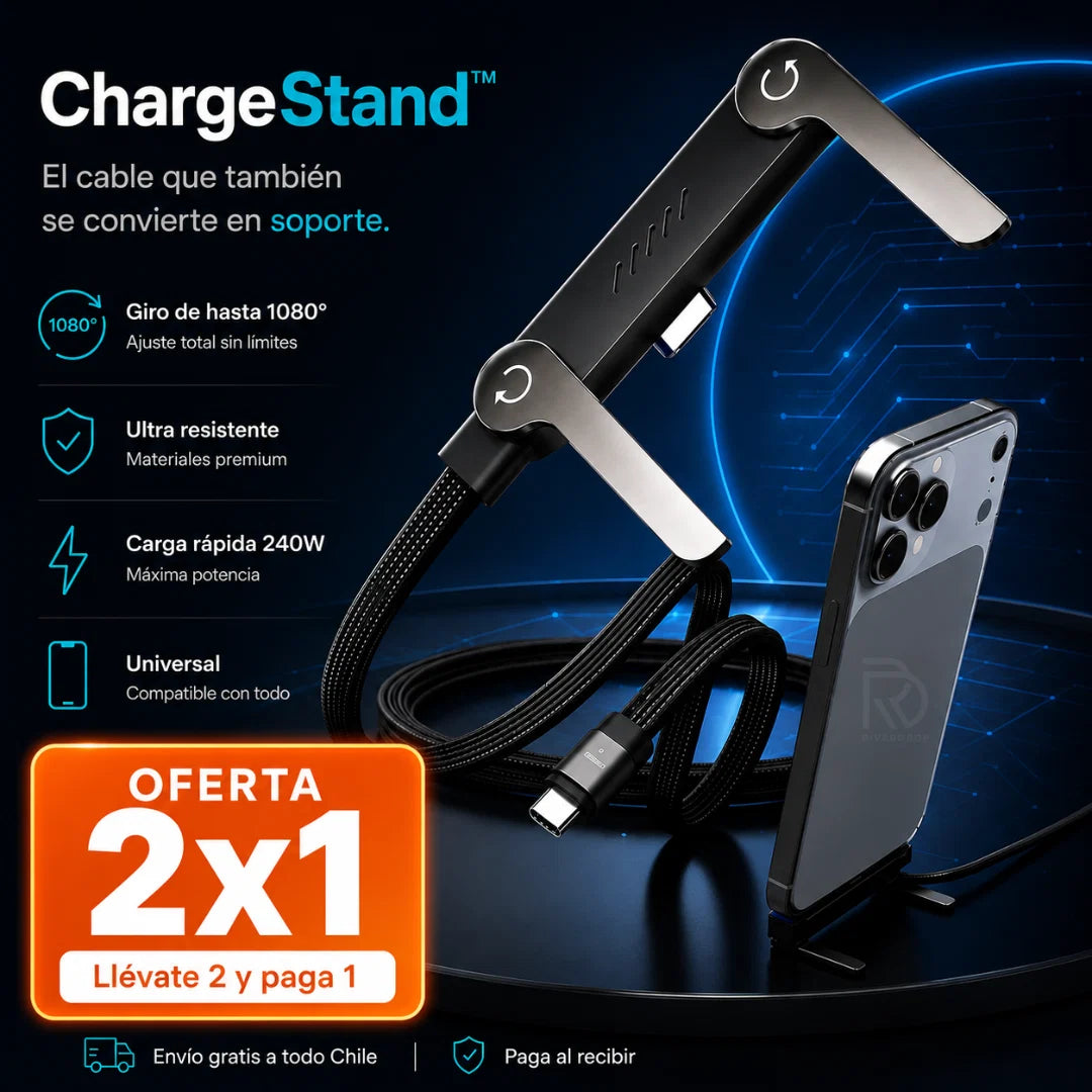Pack x 2 Cables de Carga Rápida Soporte USB-C