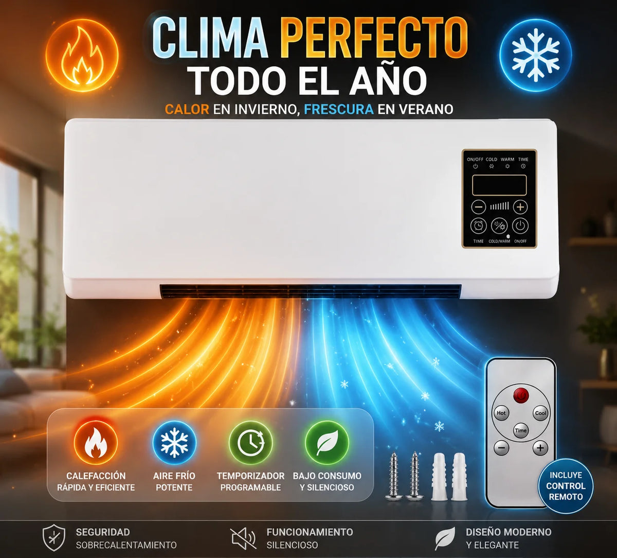Aire Acondicionado Climatizador - Frío/Caliente