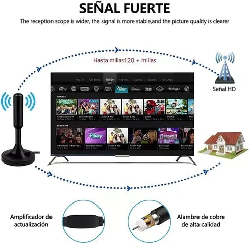Antena Amplificadora de HD TV