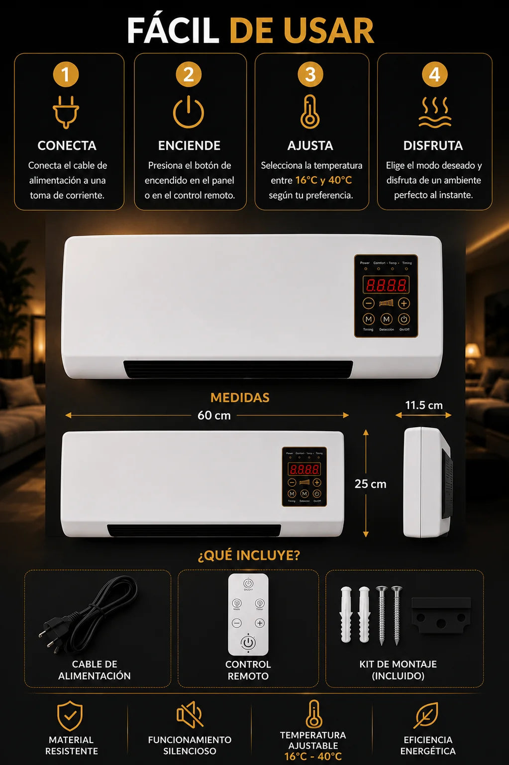 Aire Acondicionado Climatizador - Frío/Caliente