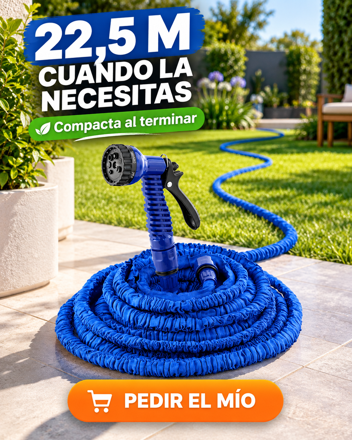 Manguera Retractil Expandible 22.5m