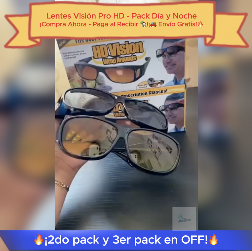 Lentes Visión Pro HD - Pack Día y Noche