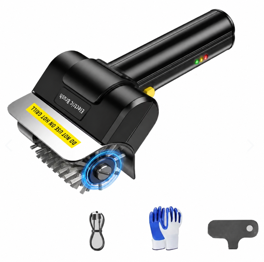 Kit Cepillo BBQ mas 12 Pares de Guantes
