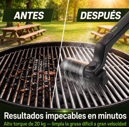 Cepillo De Limpieza De Parrilla Recargable