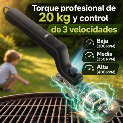 Cepillo De Limpieza De Parrilla Recargable