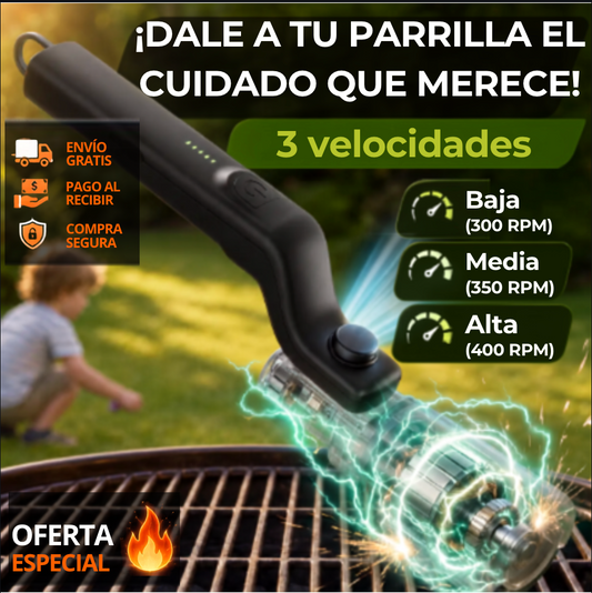 Cepillo De Limpieza De Parrilla Recargable