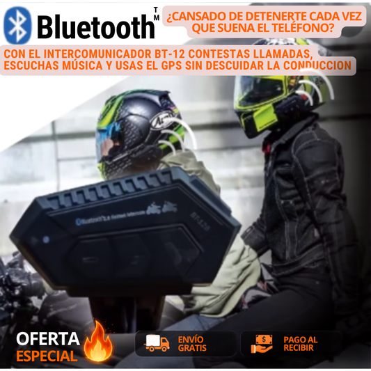 Manos Libres Para Casco BT-12
